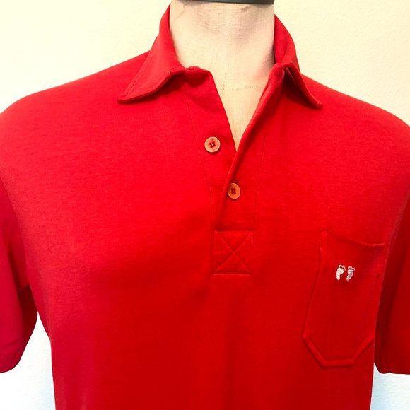 70's Hang Ten Red Polo - Size Large - Picture 8 of 9